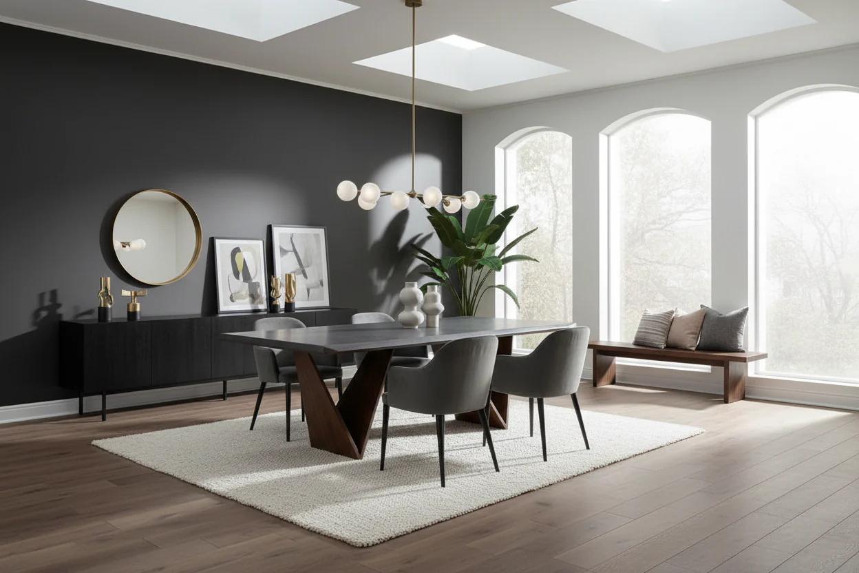 Romont Mid-Century Modern Dining Table - Image 6