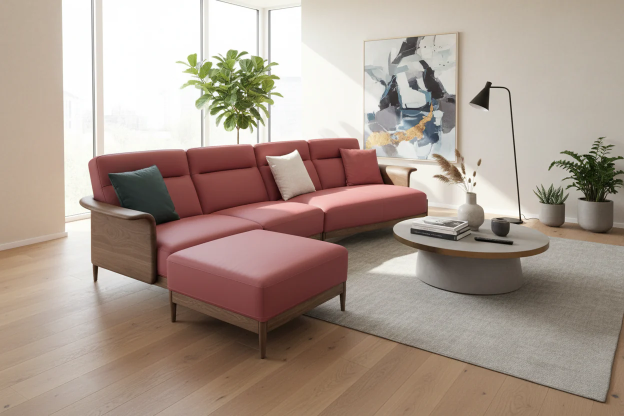 Rosewood Modular Sectional Sofa - Image 4