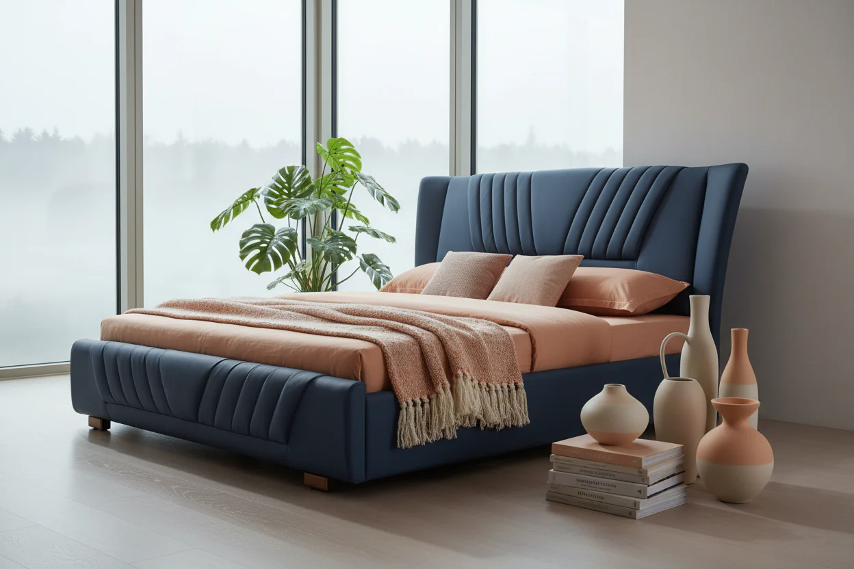 Royal Crown Leather Bed - Image 9