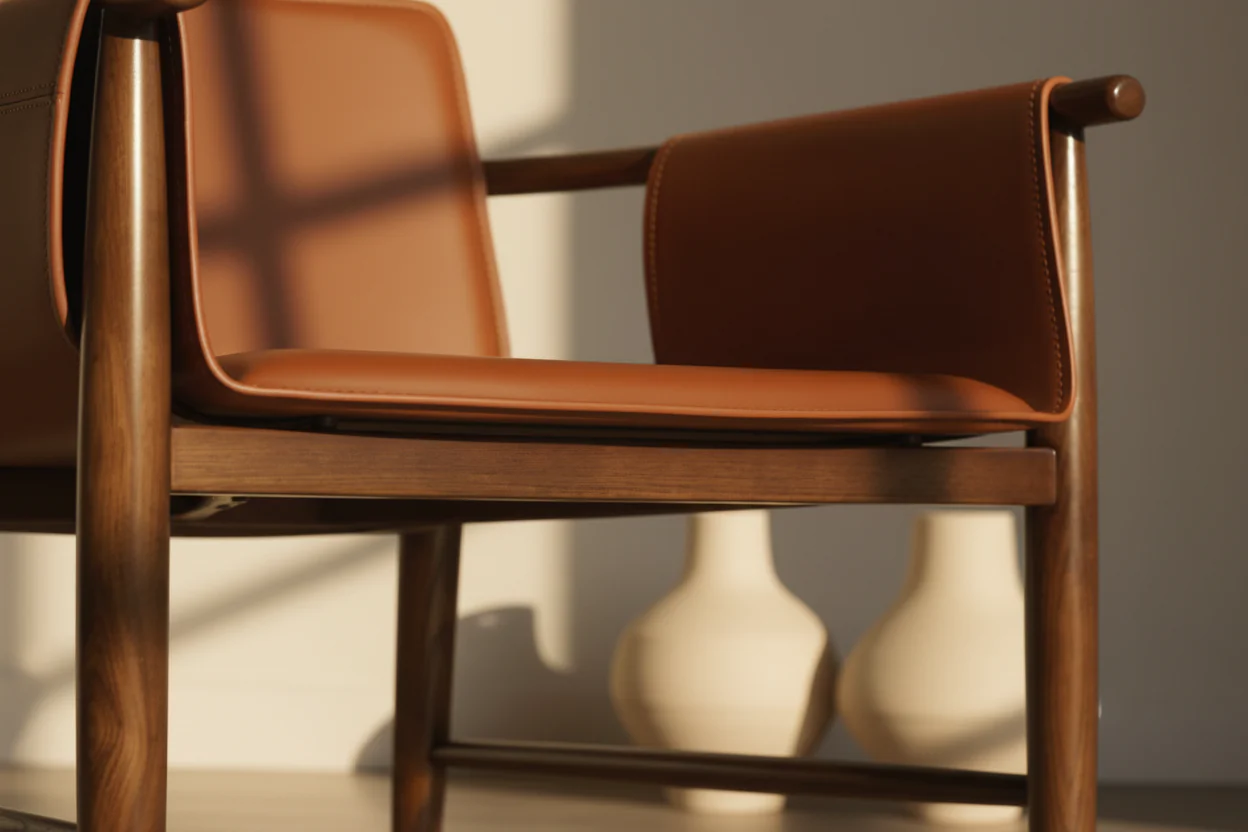 Saddle Wrap Dining Chair - Image 11
