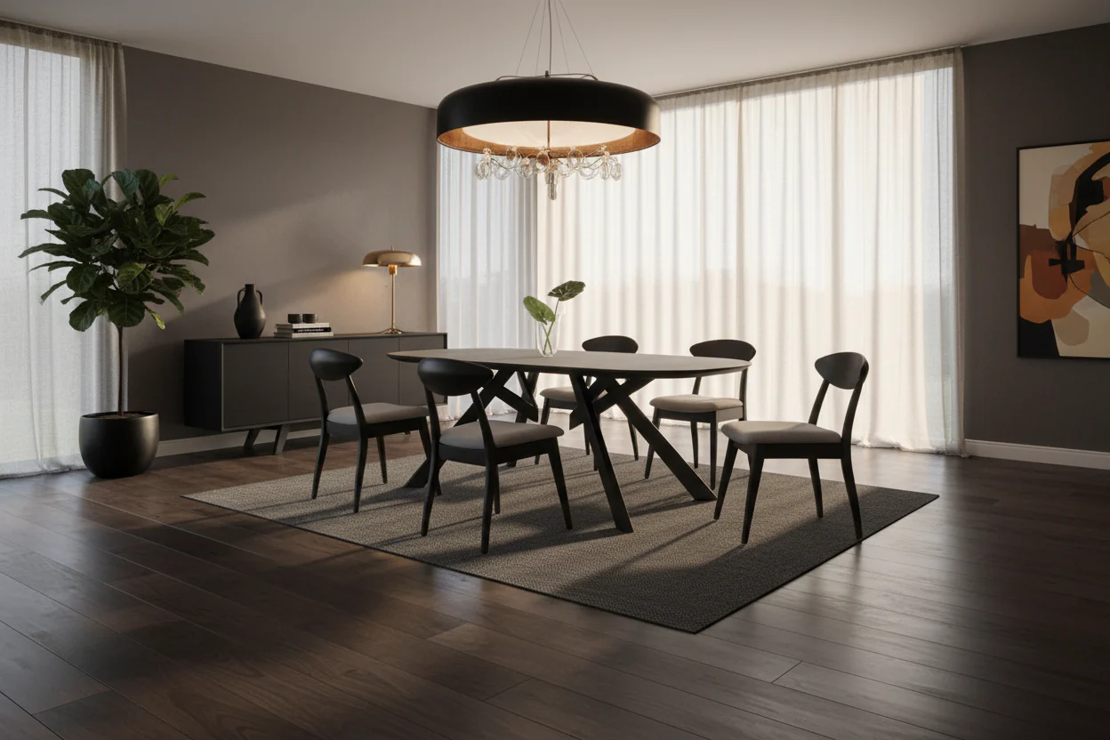 Sargans Mid-Century Modern Dining Table - Image 4