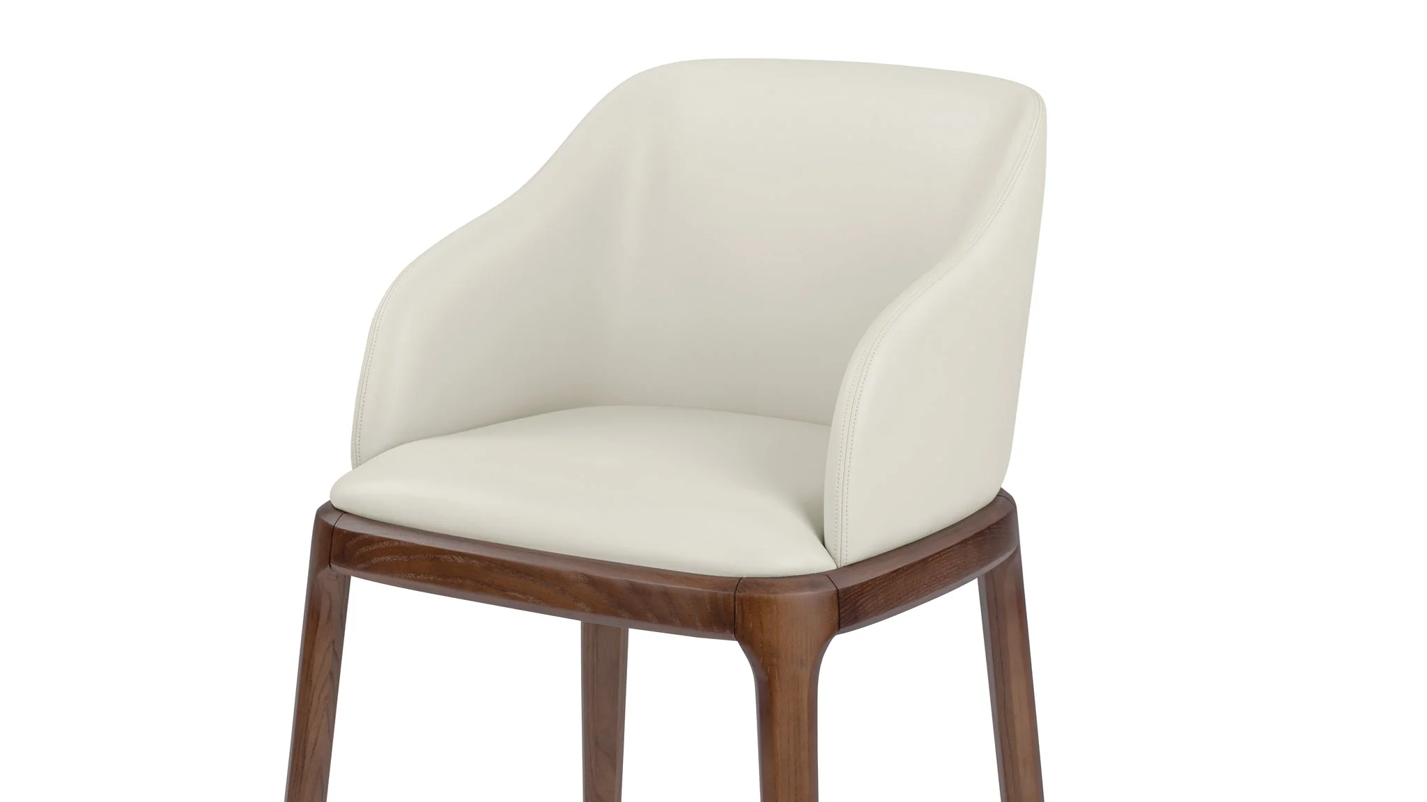 Snow Modern Upholstered Dining Chair - Image 4