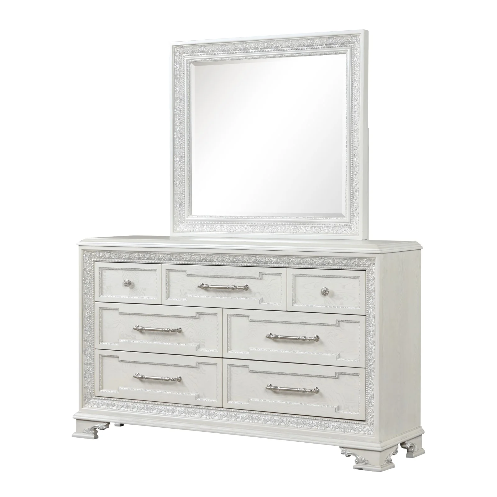 Stella Mia Traditional Dresser w/ Jewelry Box - Image 2