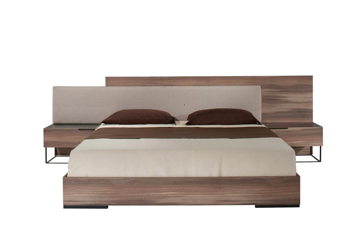 Sycamore Walnut & Fabric Bed - Image 10