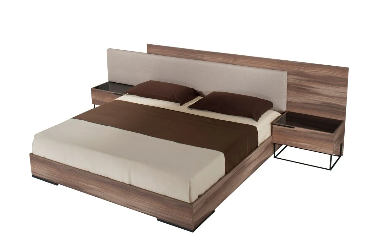 Sycamore Walnut & Fabric Bed - Image 9