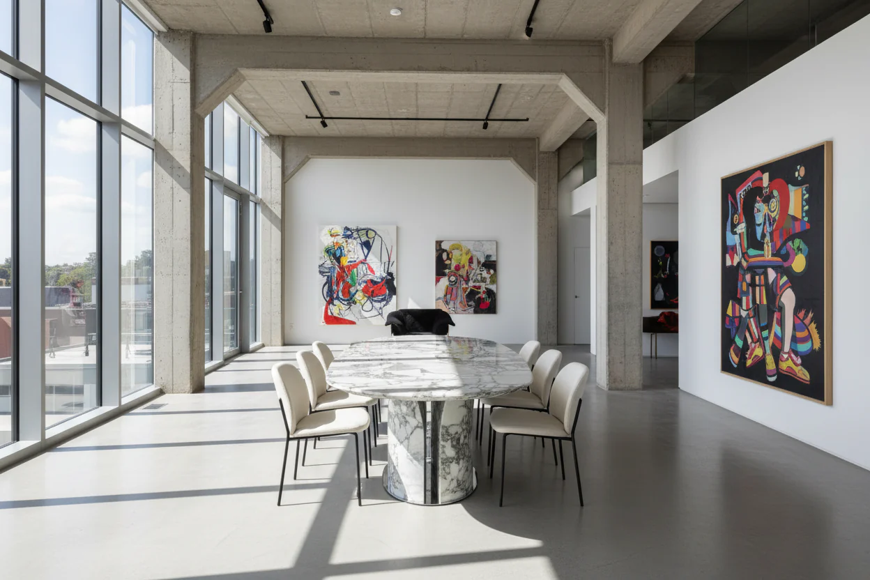 Tezin Marble Dining Table - Image 3