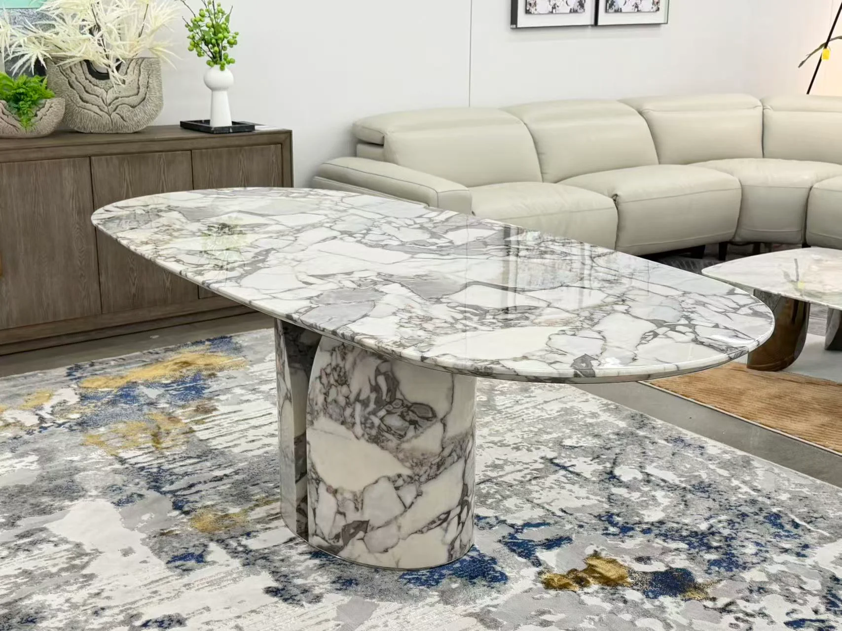 Tezin Marble Dining Table - Image 7