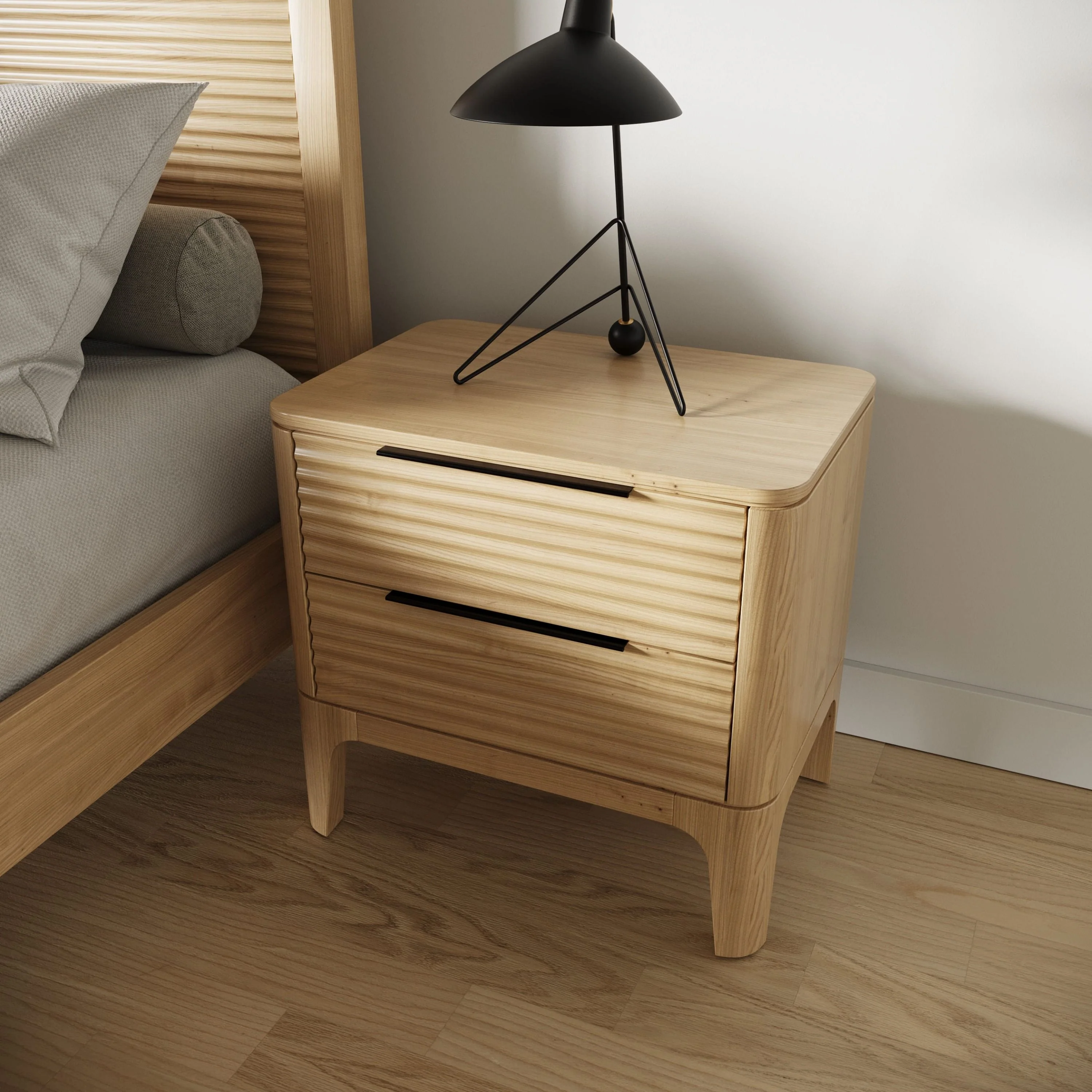 Oak Horizon Nightstand - Image 10