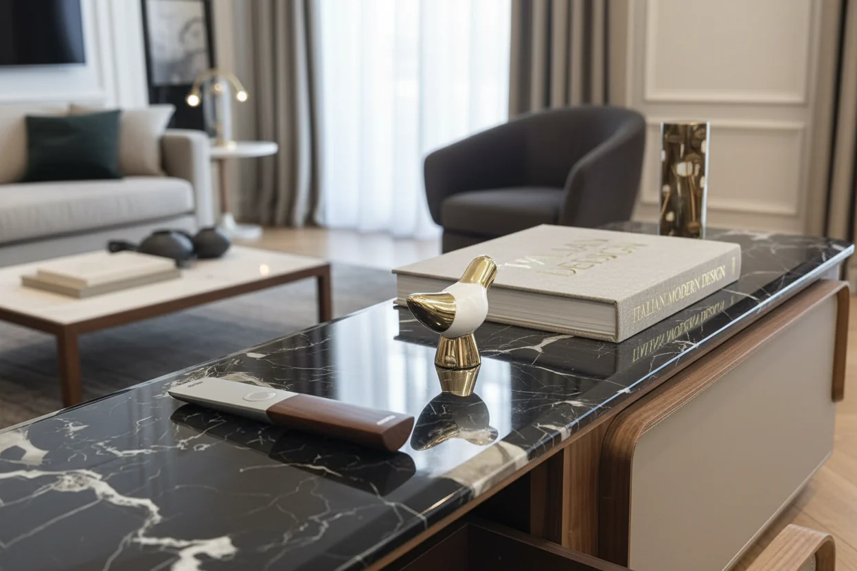 Monarch Marble TV Stand - Image 7