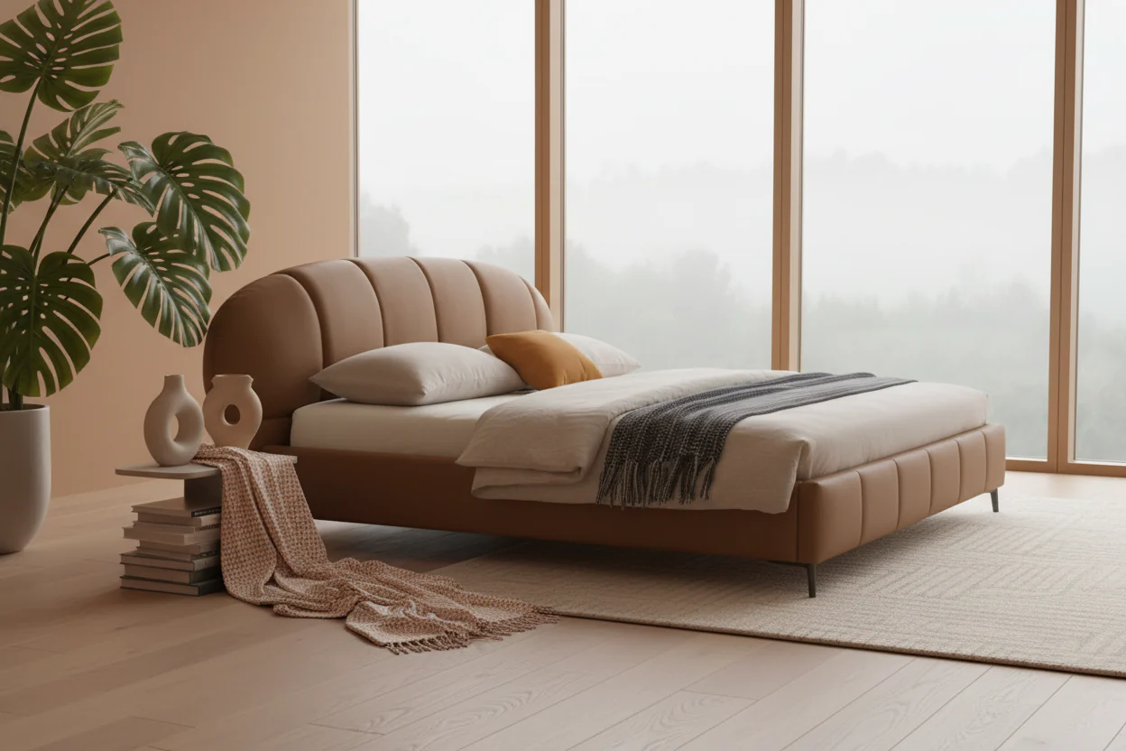 Urban Arch Leather Bed - Image 6