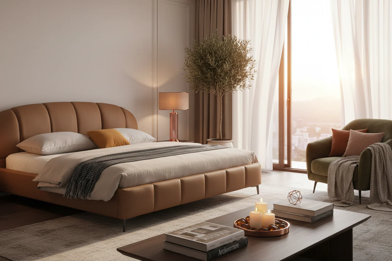 Urban Arch Leather Bed - Image 7