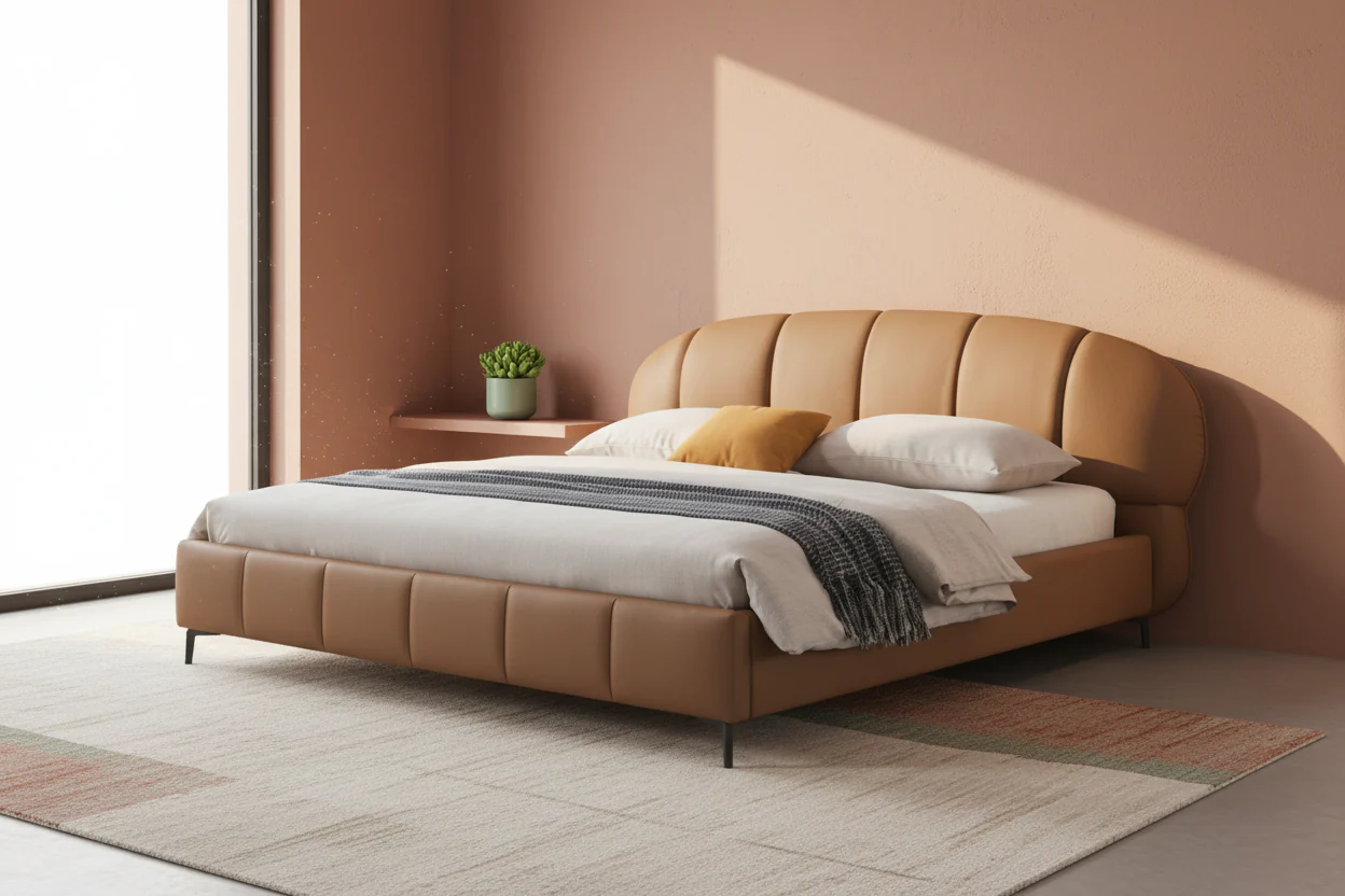 Urban Arch Leather Bed - Image 8