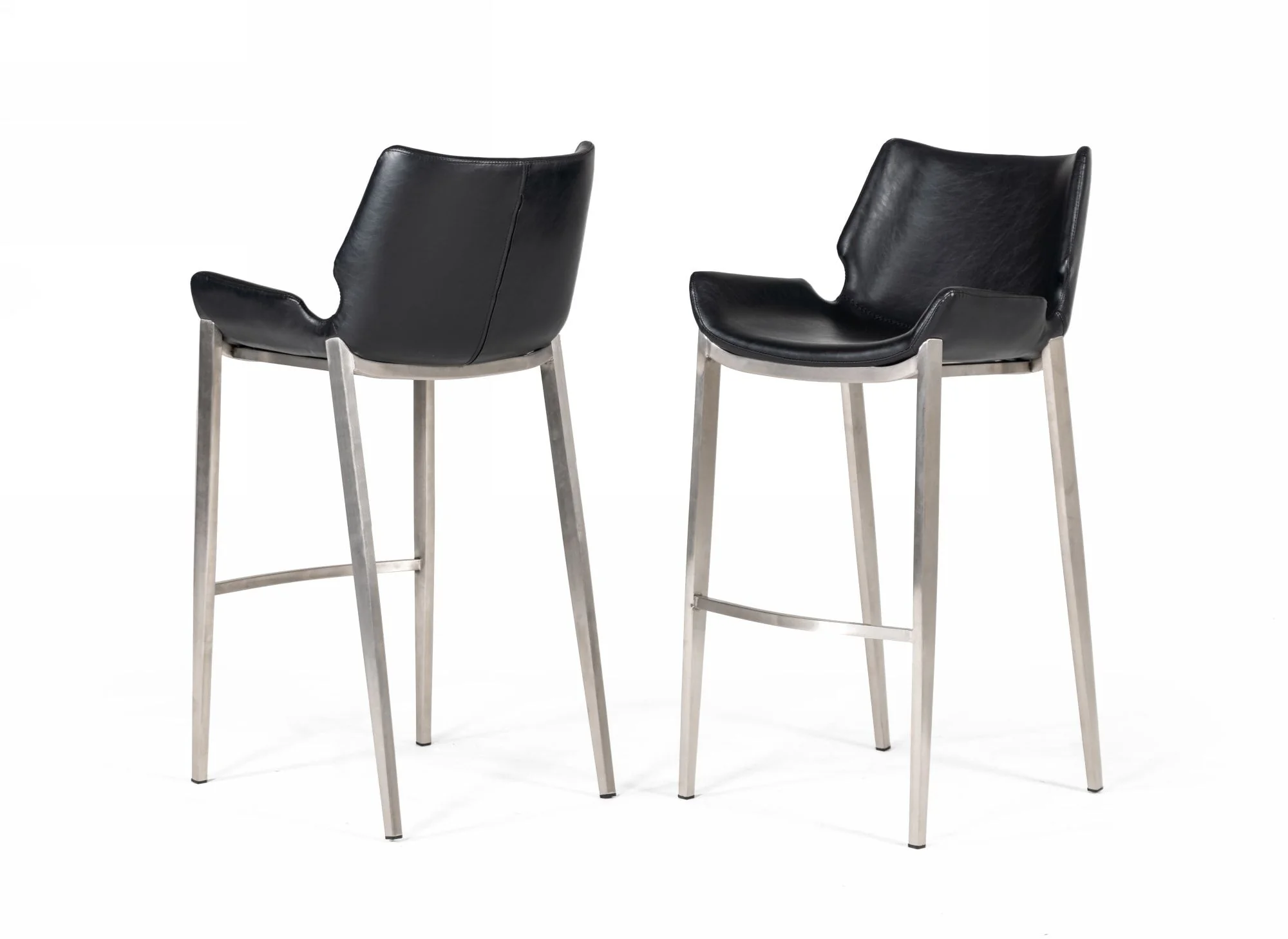 Saddle Style Low Back Barstool ( set of 2 ) - Image 5
