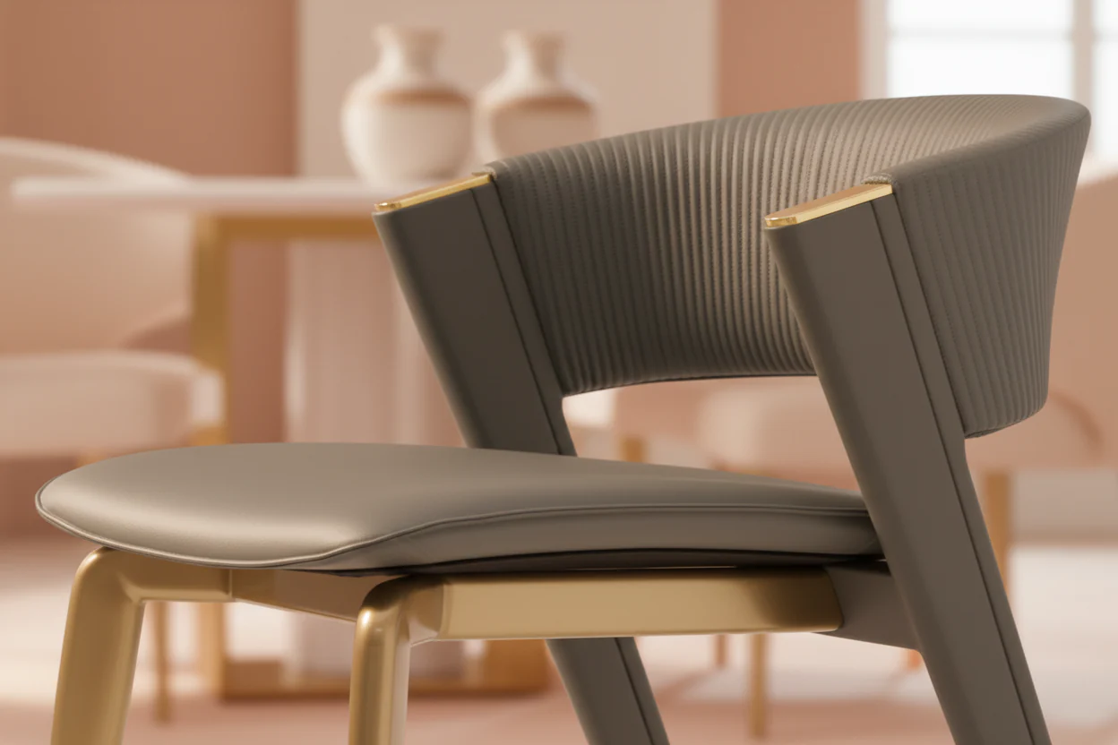 Valen Gold Dining Chair - Image 10