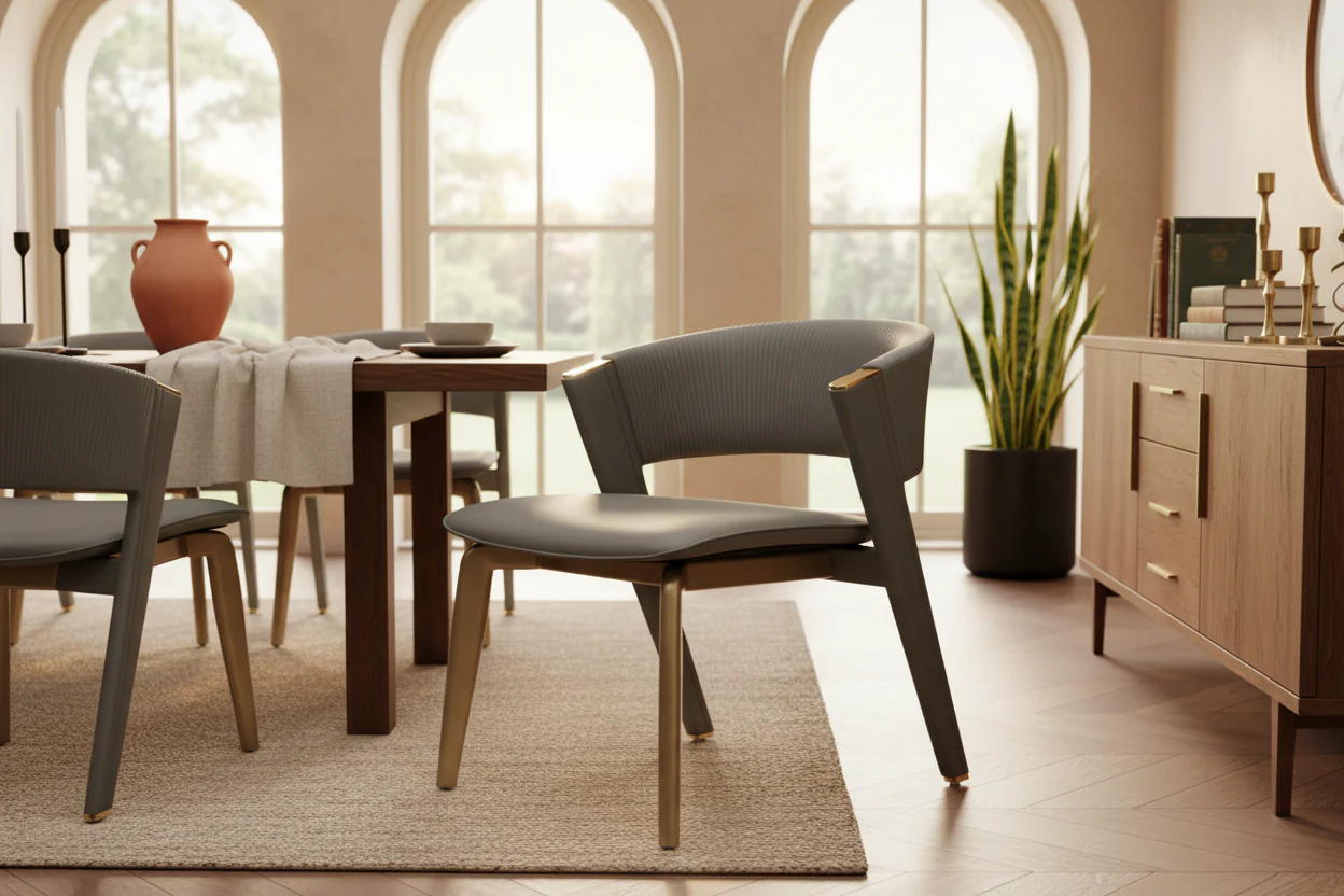 Valen Gold Dining Chair - Image 3