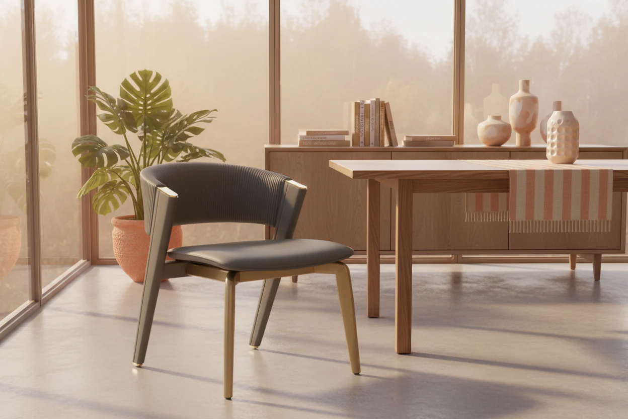 Valen Gold Dining Chair - Image 4