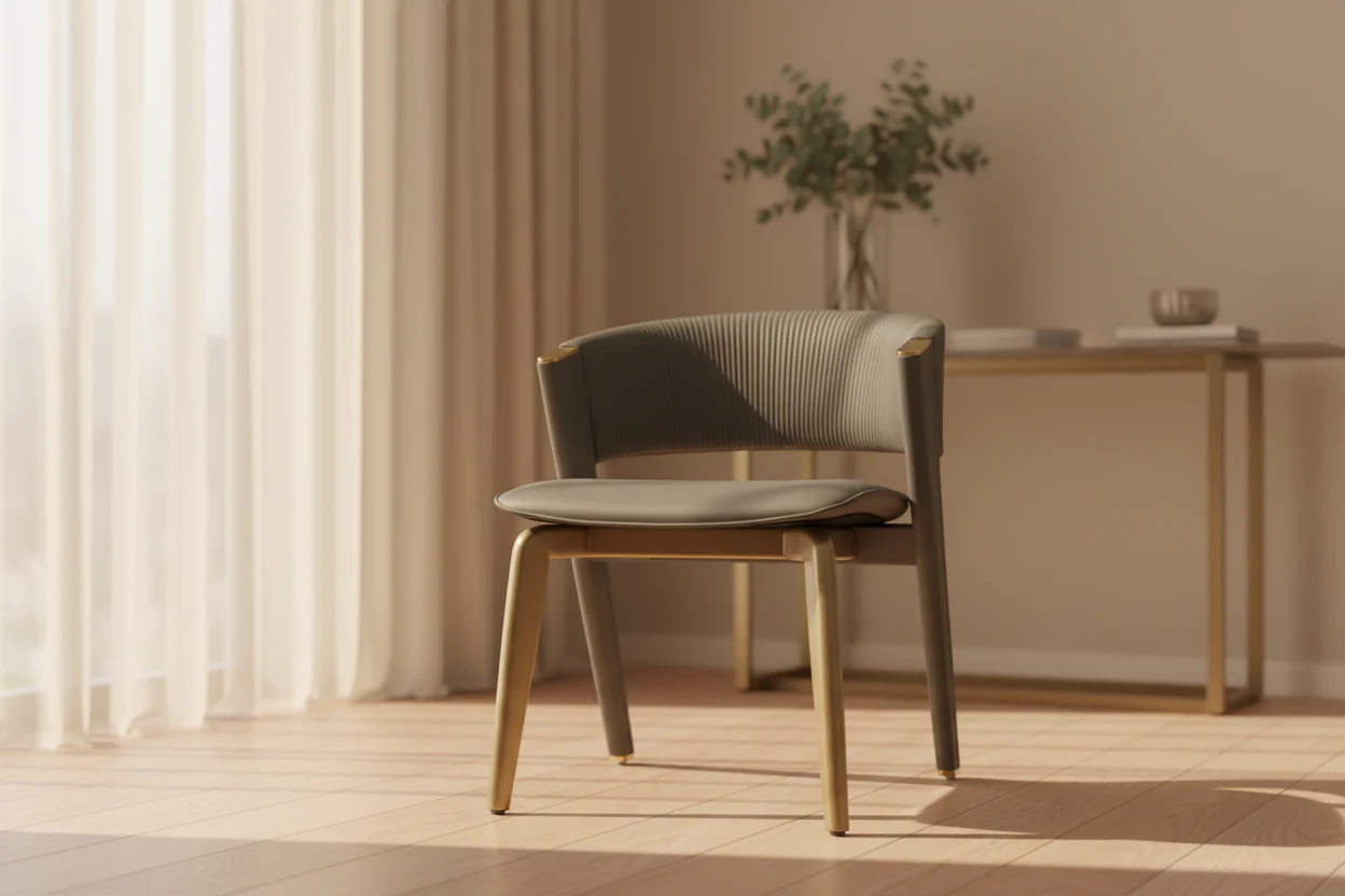 Valen Gold Dining Chair - Image 6