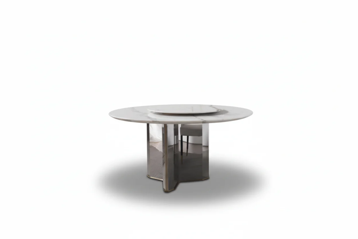 Valta Marble Round Dining Table