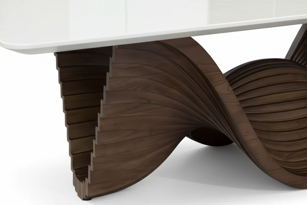 Vela Sculptural Dining Table - Image 4
