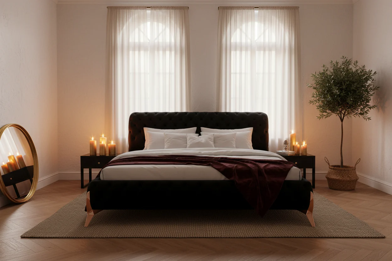 Velvet Regal Tufted Bed - Image 3