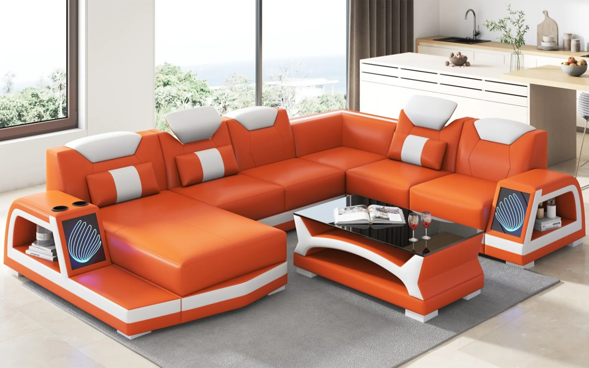 Vinco Modern Sectional - Image 3
