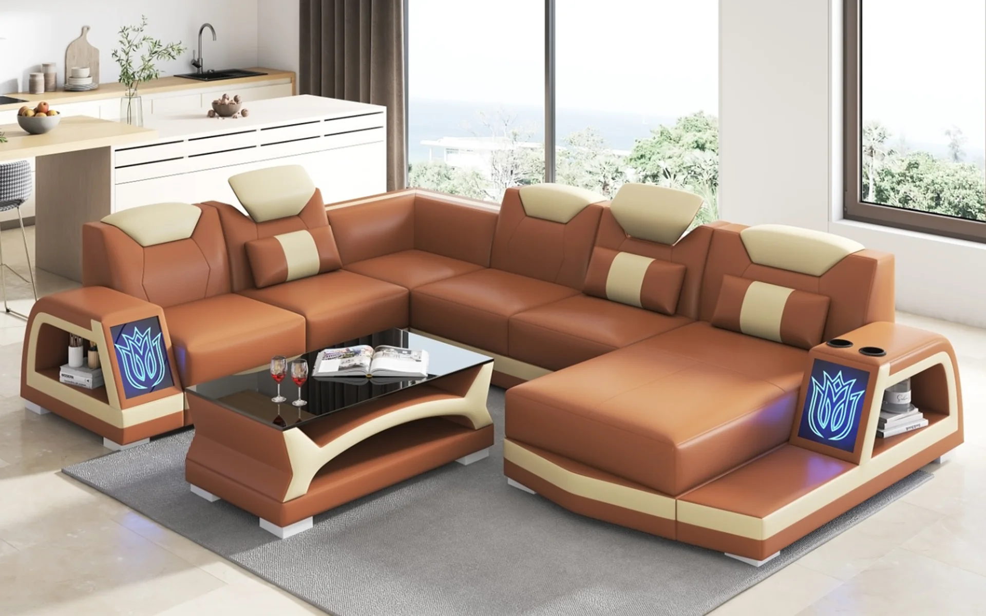 Vinco Modern Sectional - Image 8
