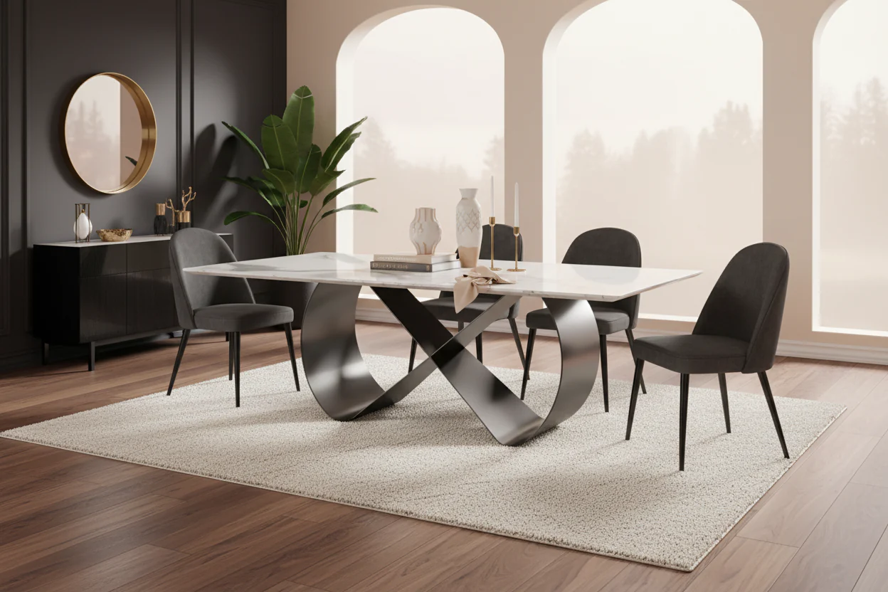 Vivaldi Marble Dining Table - Image 10