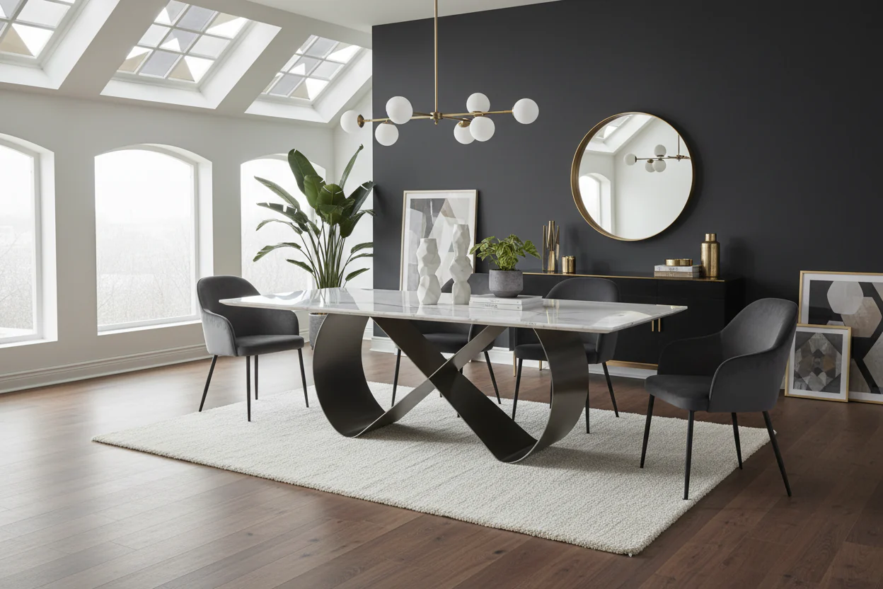 Vivaldi Marble Dining Table - Image 11