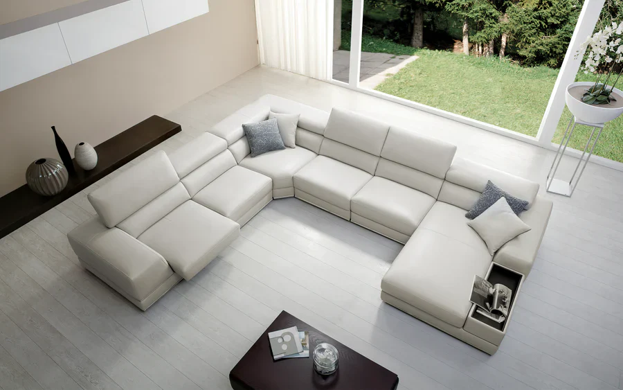 Zen Luxe Modern Leather Sectional - Image 2