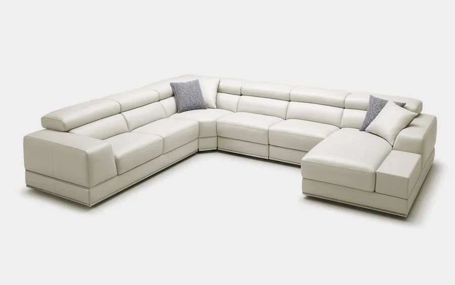 Zen Luxe Modern Leather Sectional - Image 3